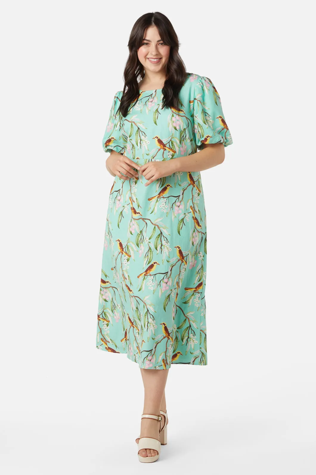 Honey Eater Midi Dress