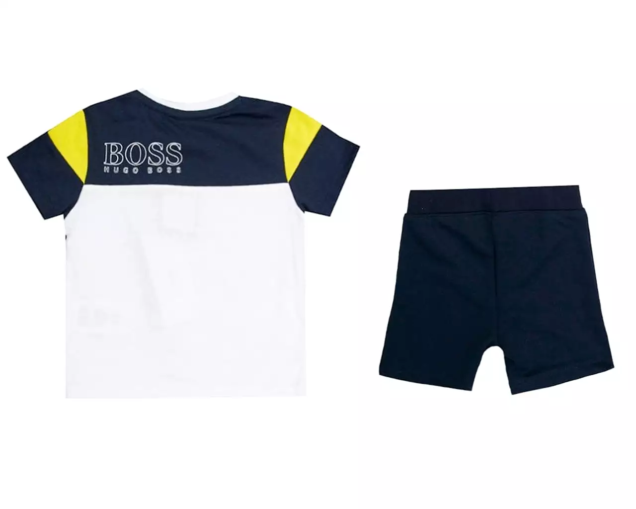 Hugo Boss Baby's J08041 Z40 Cotton Shorts Set Blue White