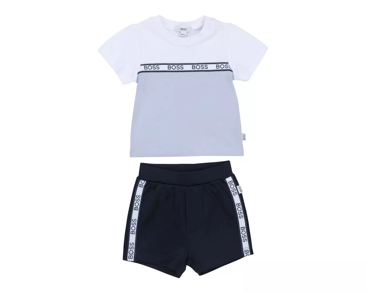 Hugo Boss Baby's  J98308 V21 T-Shirt Shorts Set Blue White