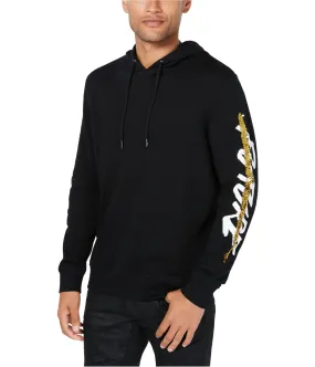 I-N-C Mens Sequin Graphic Hoodie Sweatshirt