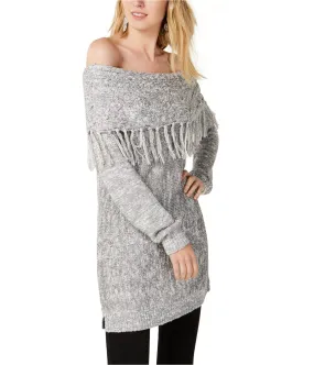 I-N-C Womens Foldover Tunic Sweater