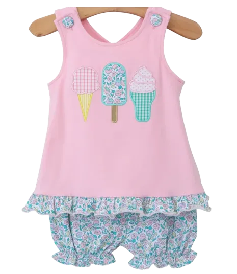 Ice Cream Social Bloomer Set -Girls