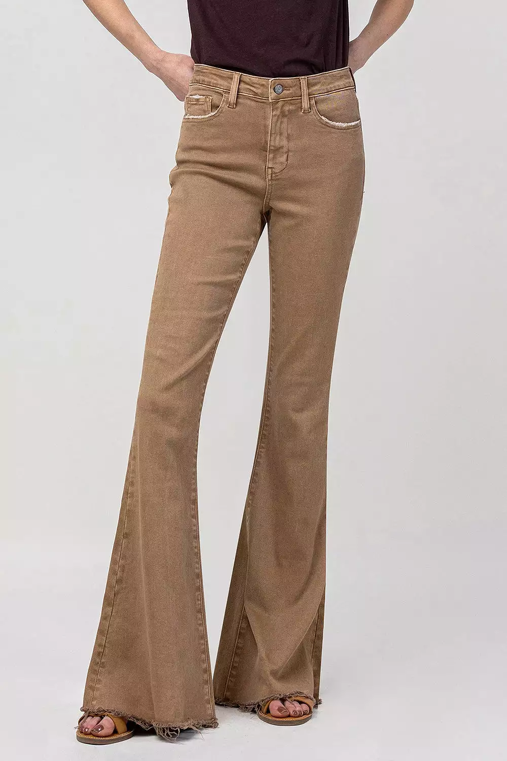 In The Sand Flare Jeans Mink