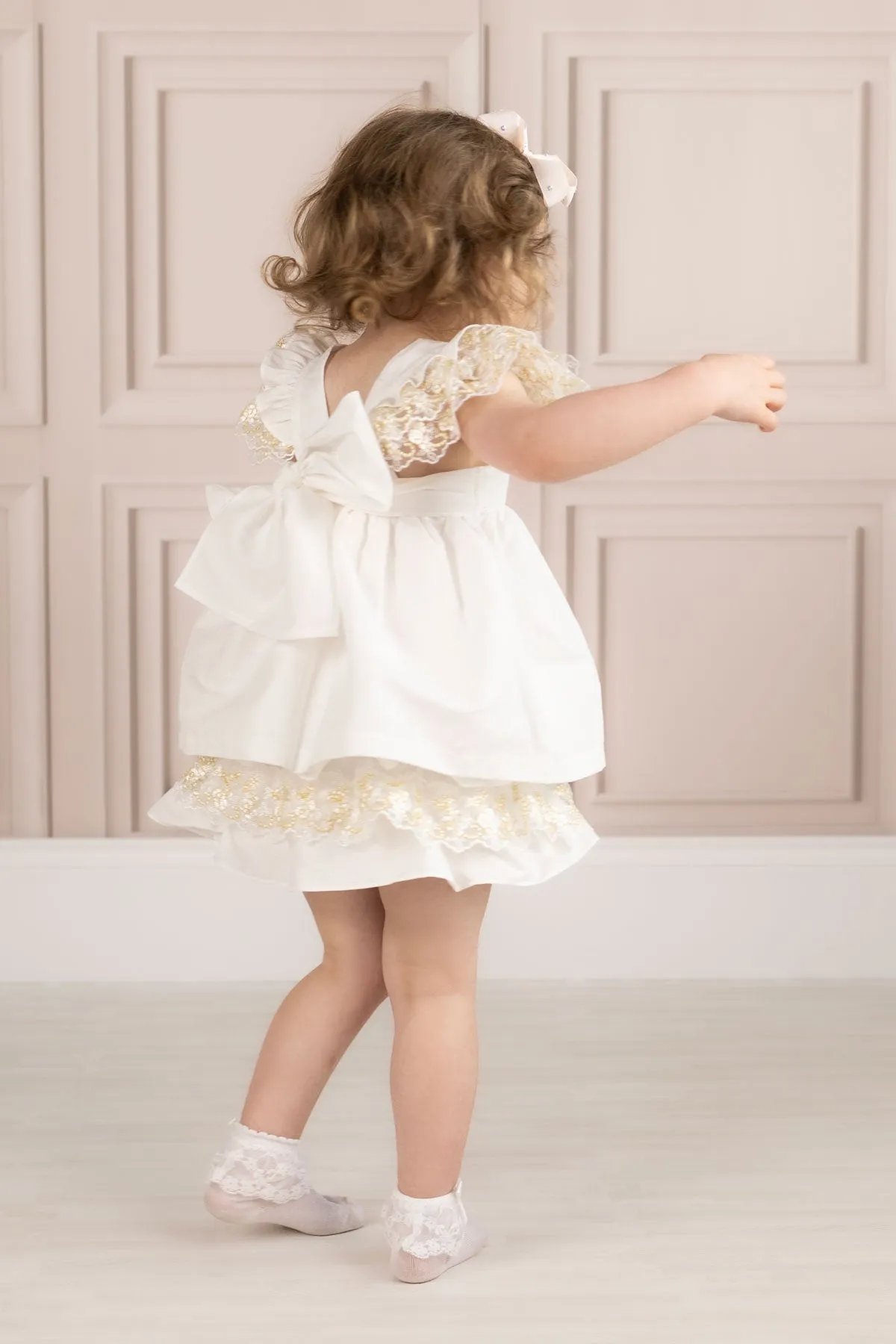 Ivory Linen Top & Bloomer Set (6M - 8Y)