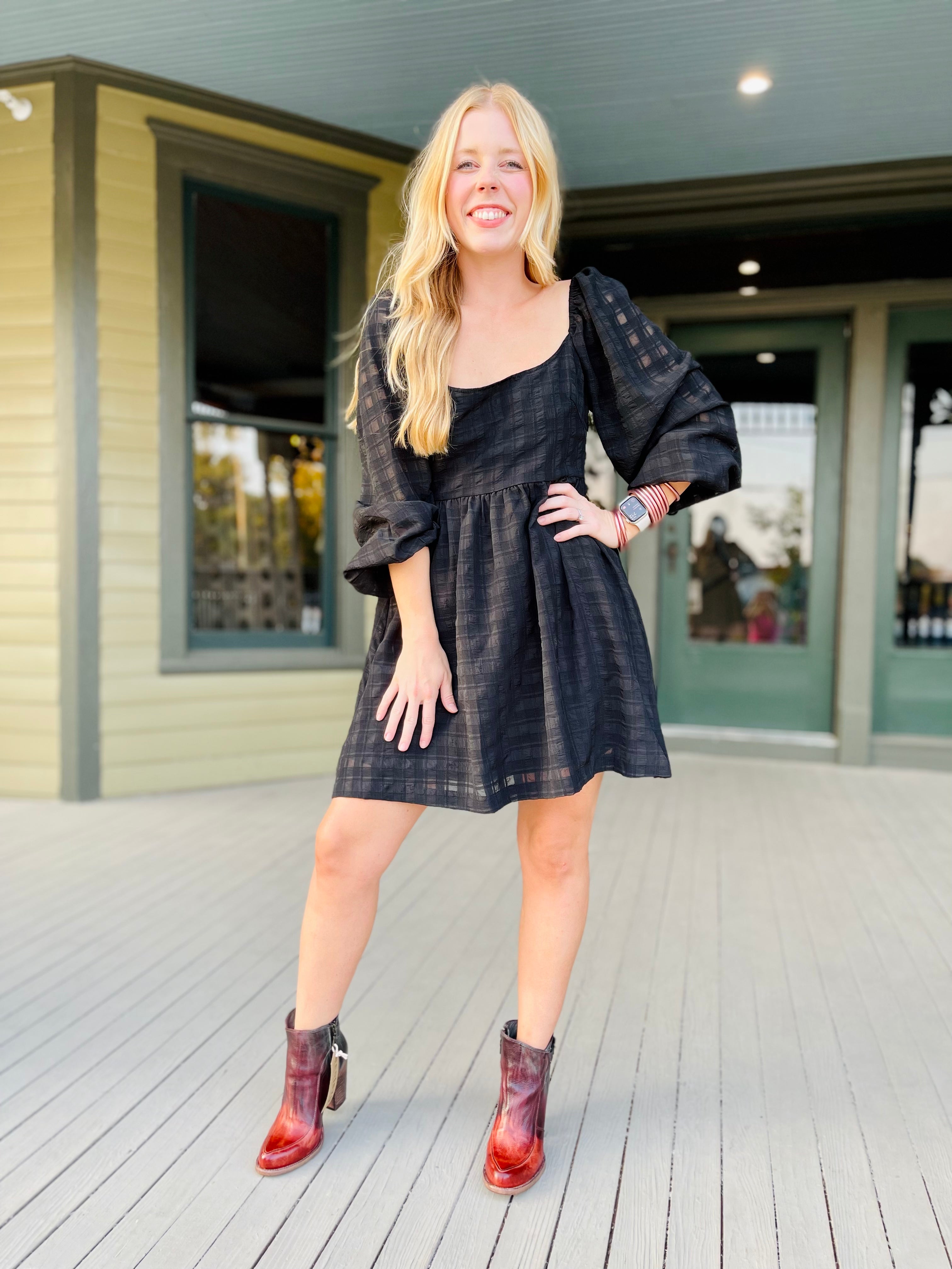 Jasmine Black Mini Dress