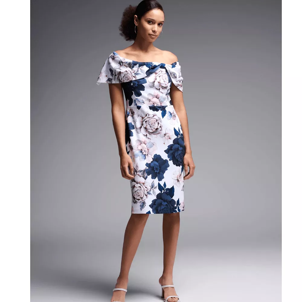 Joseph Ribkoff Off Shoulder Floral Dress - 231745