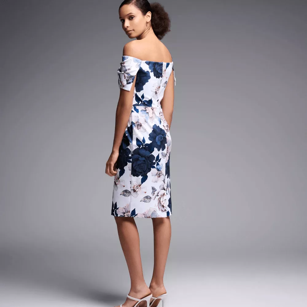 Joseph Ribkoff Off Shoulder Floral Dress - 231745