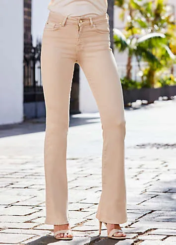 Kick Flare Jeans by Sosandar | Look Again