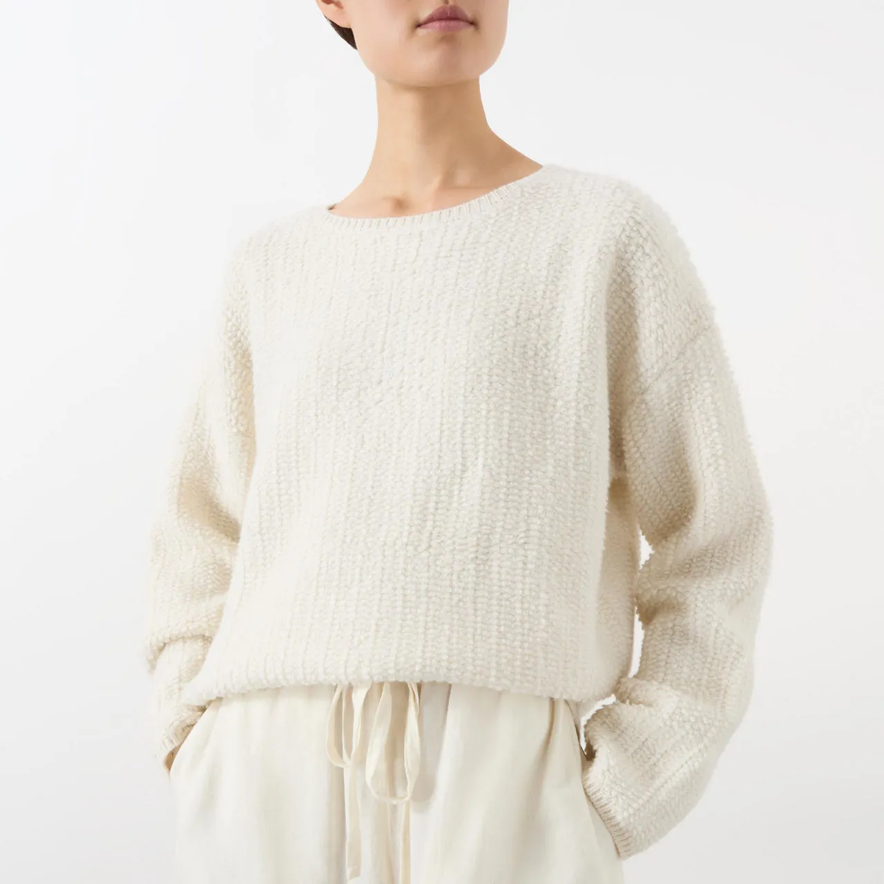 LISA YANG Elsa Cashmere Sweater - Cream