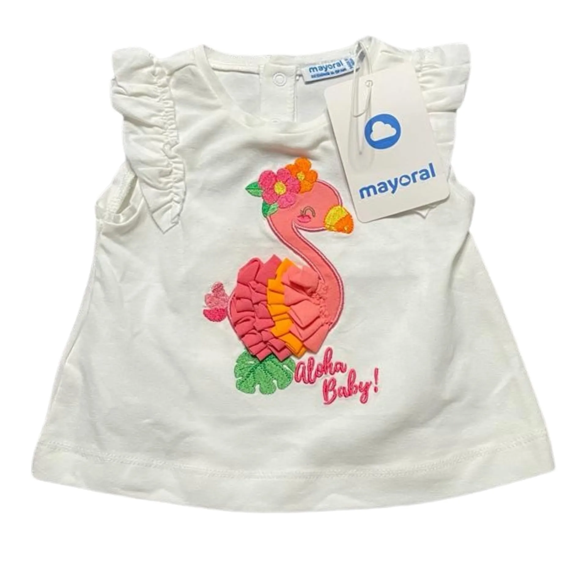 Mayoral Flamingo Shorts & Tee Set