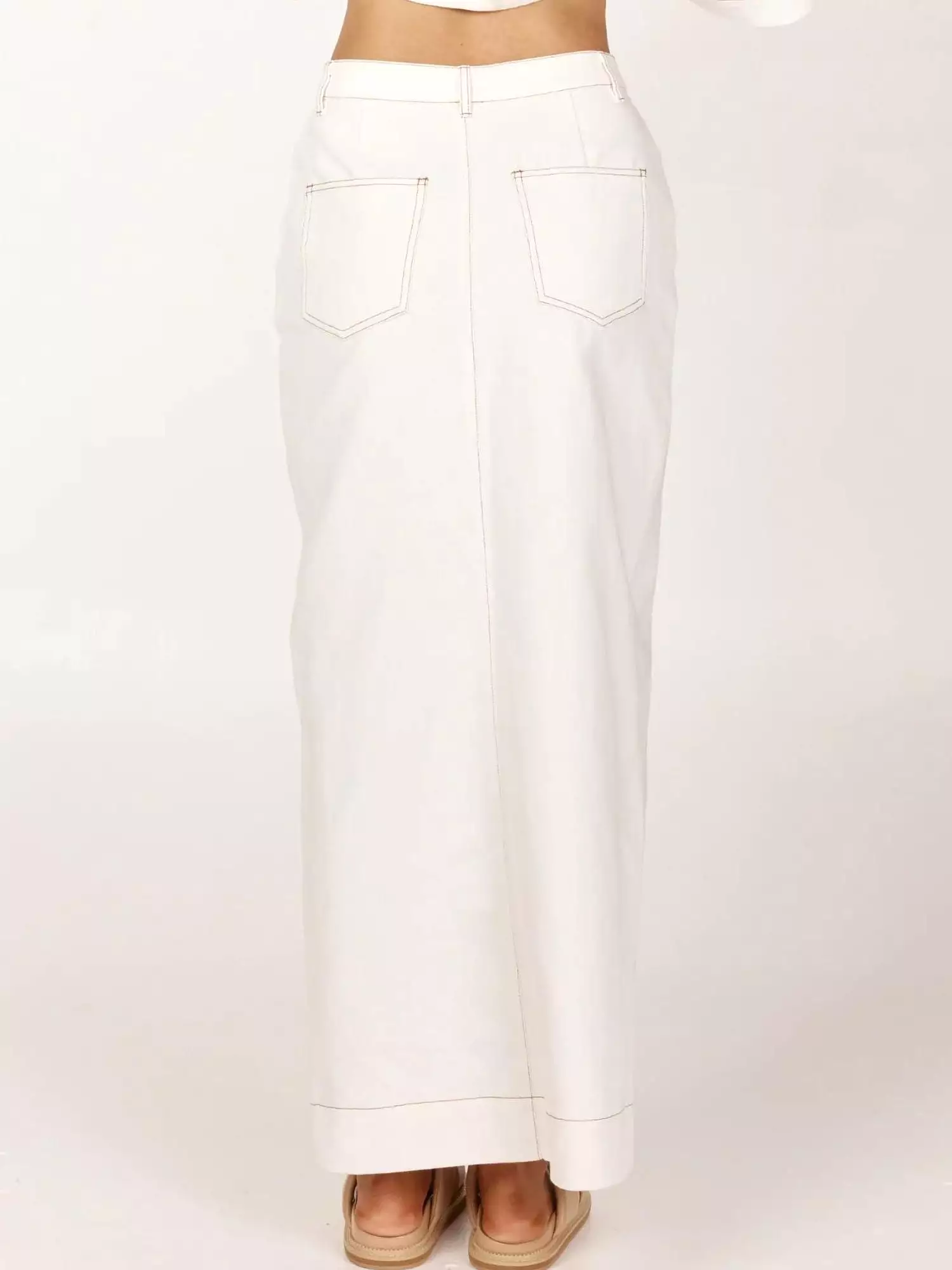 Melody Midi Skirt | Ivory