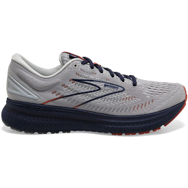 Men's Brooks Glycerin 19, Grey/Alloy/Peacoat, 12.5 D Medium