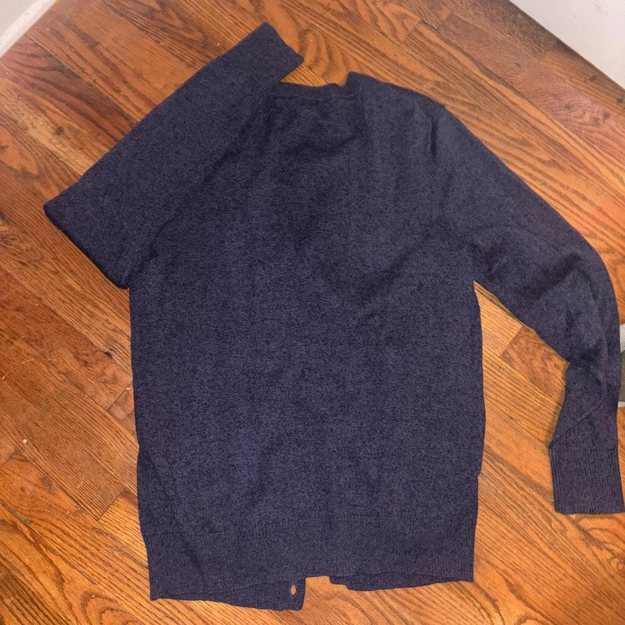 Men's Navy and Cream Cardigan