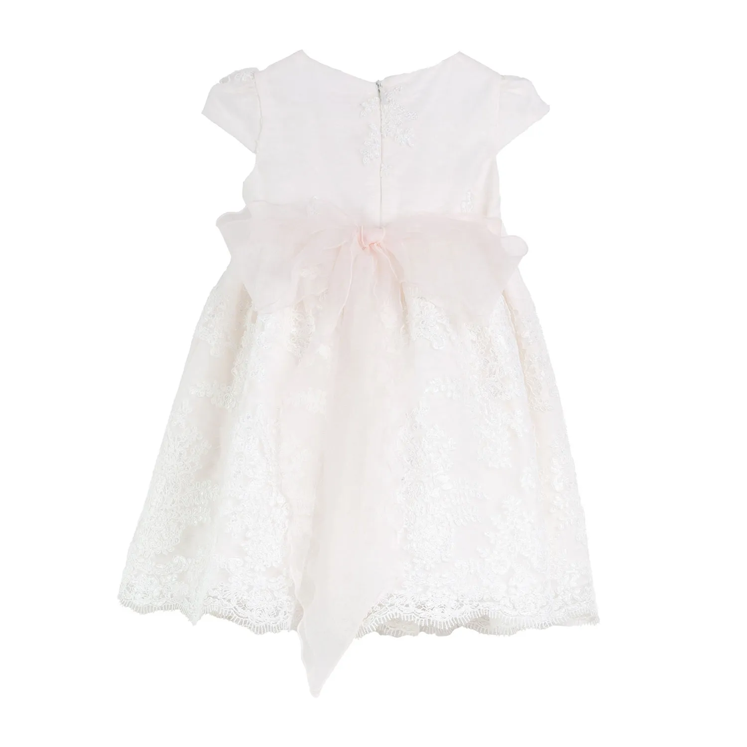 Mimilú White Embroidered Mini Dress On Light Pink Base