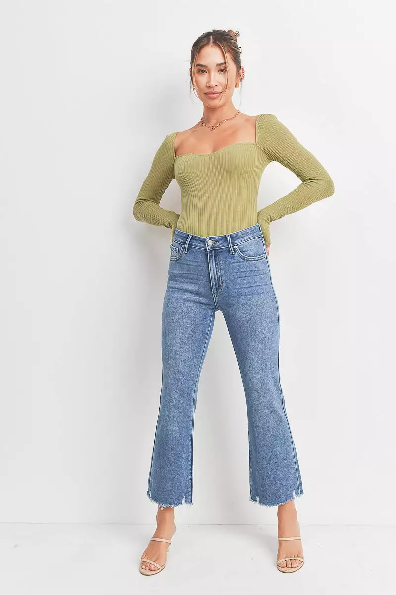 Molly Crop Flare Jeans Medium