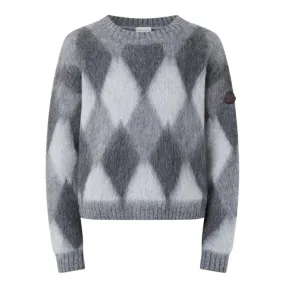 MONCLER Argyle Sweater - Black