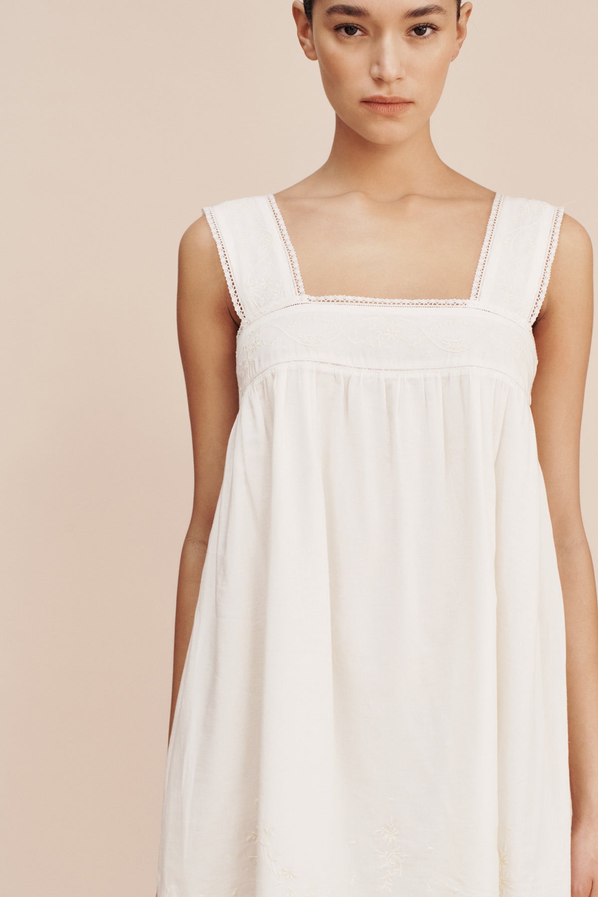 MYLAH MINI DRESS - CREAM