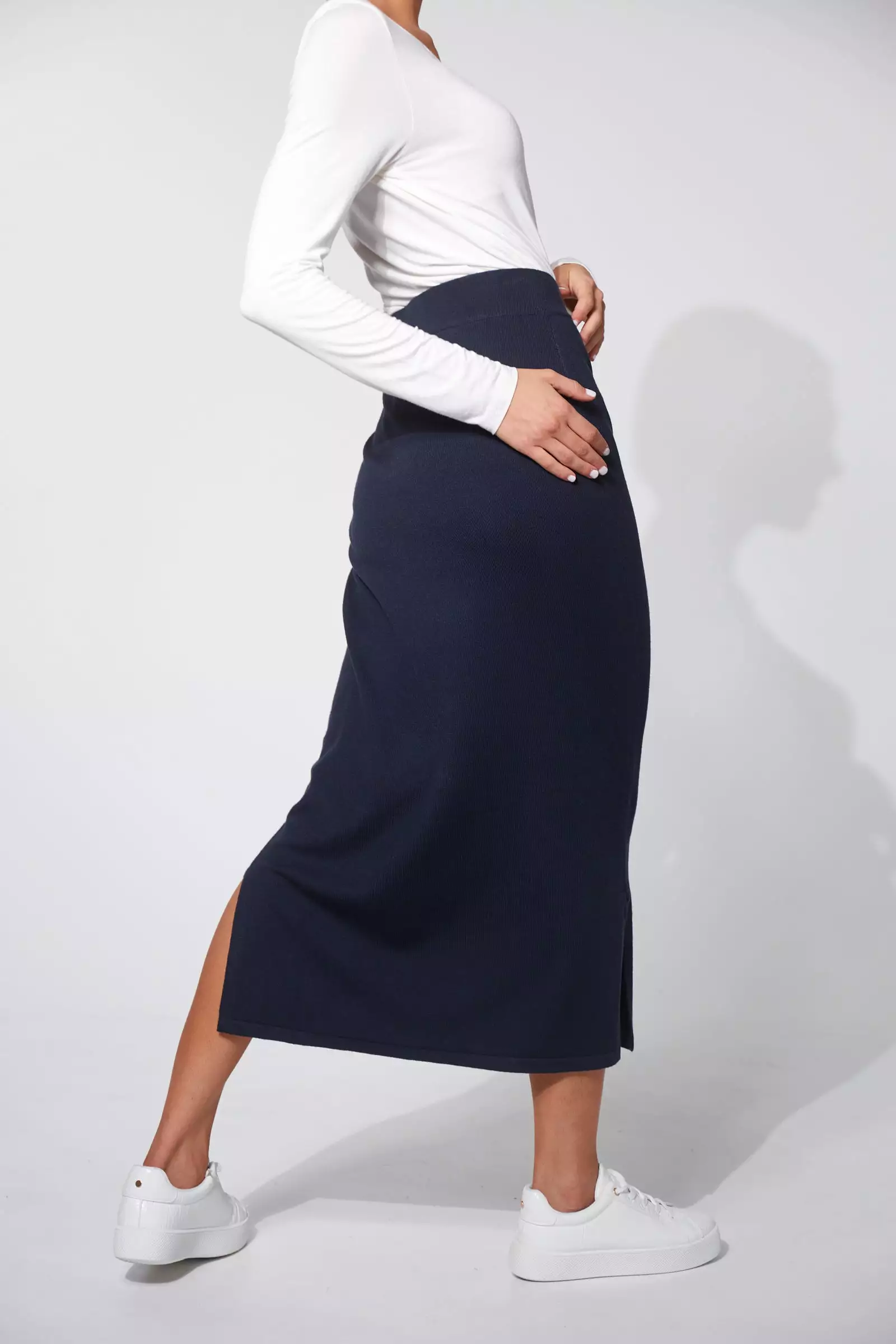 Nikolai Knit Skirt -  Midnight Navy