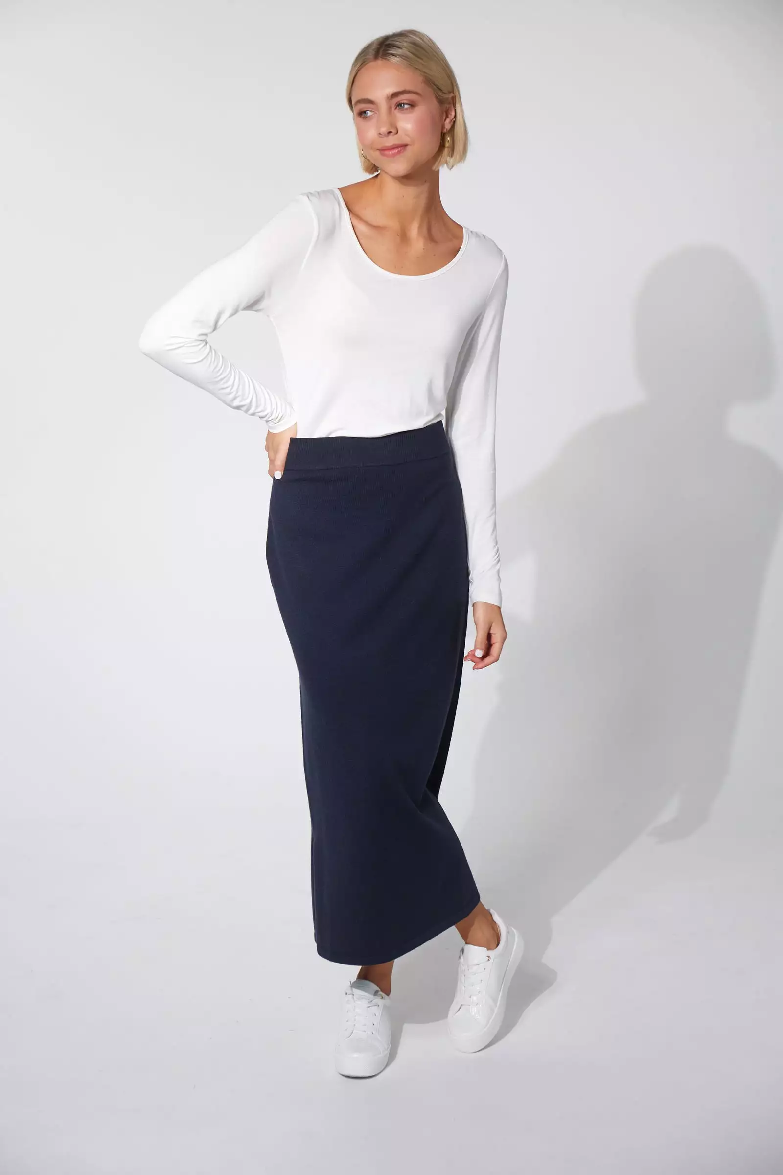 Nikolai Knit Skirt -  Midnight Navy