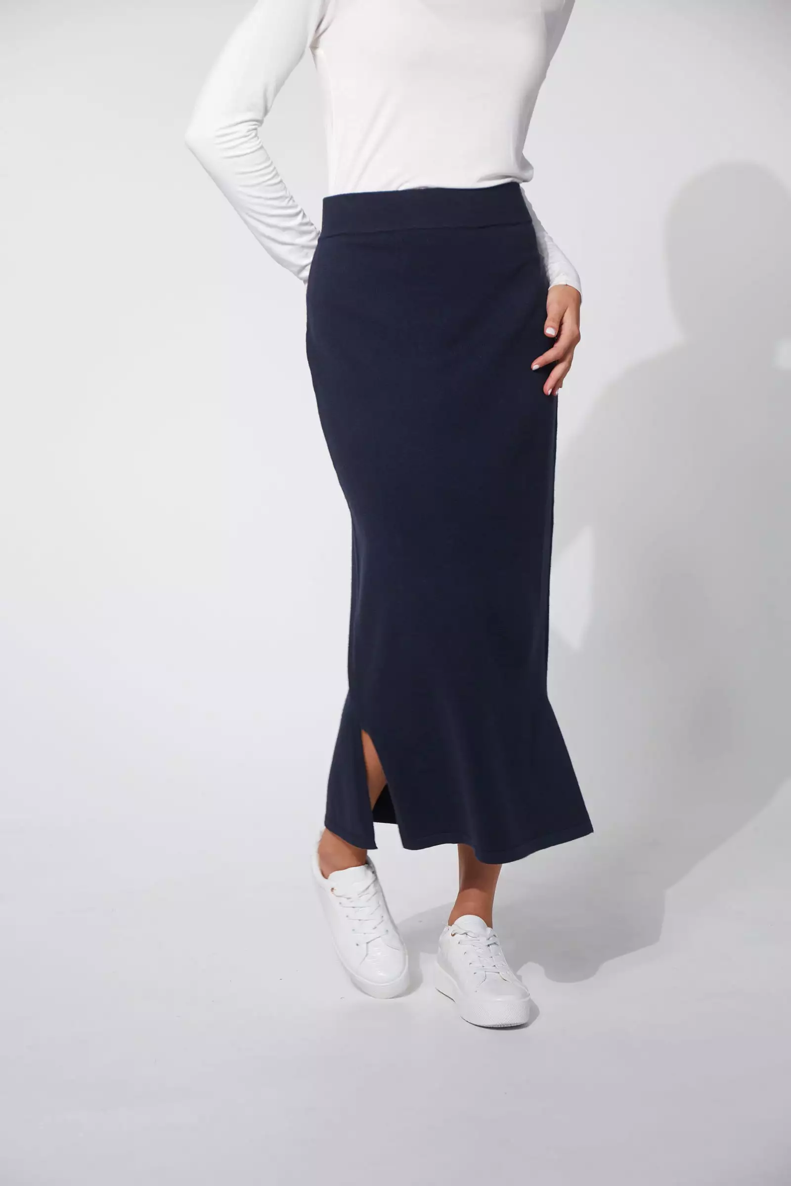 Nikolai Knit Skirt -  Midnight Navy