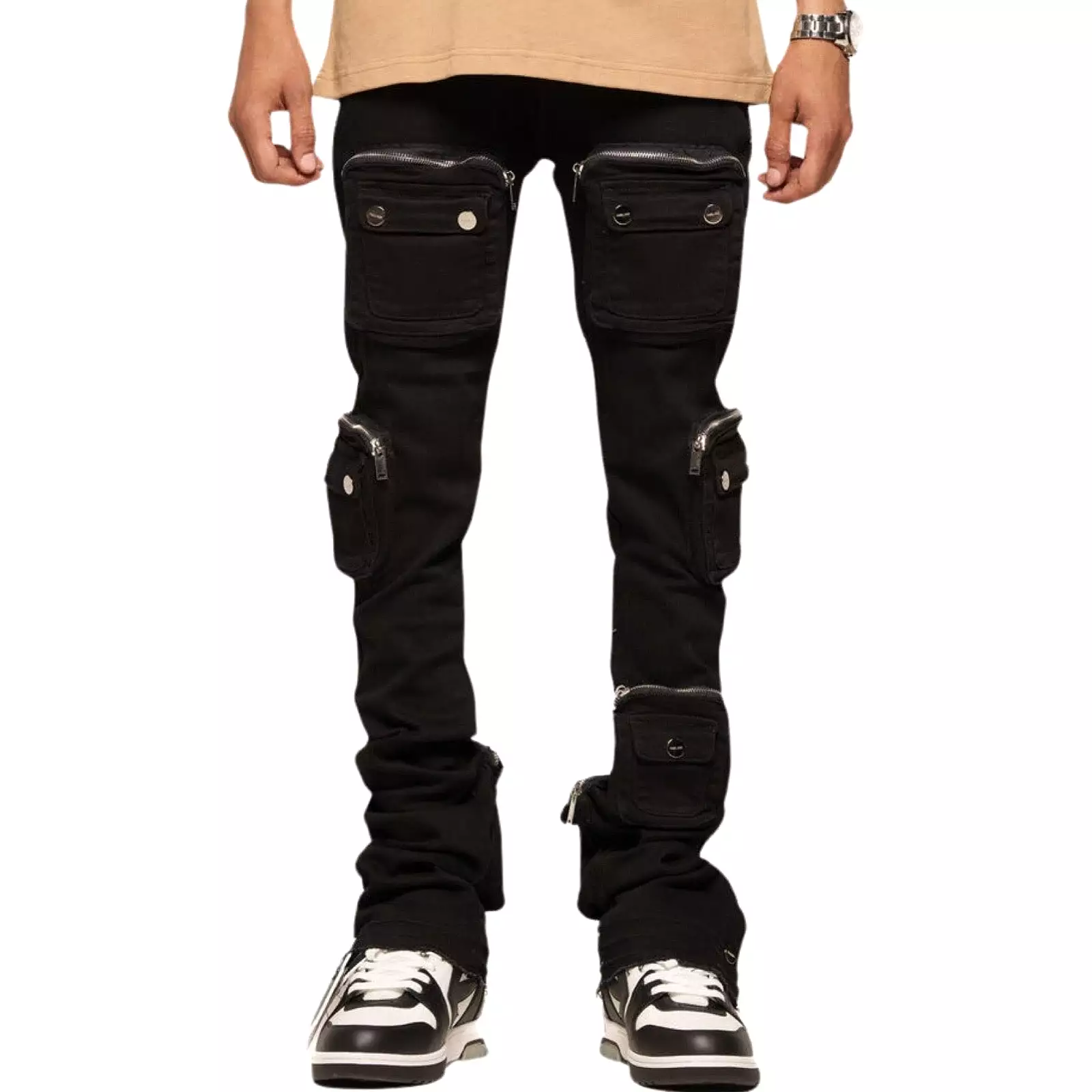 Pheelings “Greatness” Jet Black Flare Jeans