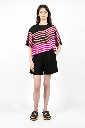 Pleat Shorts Black