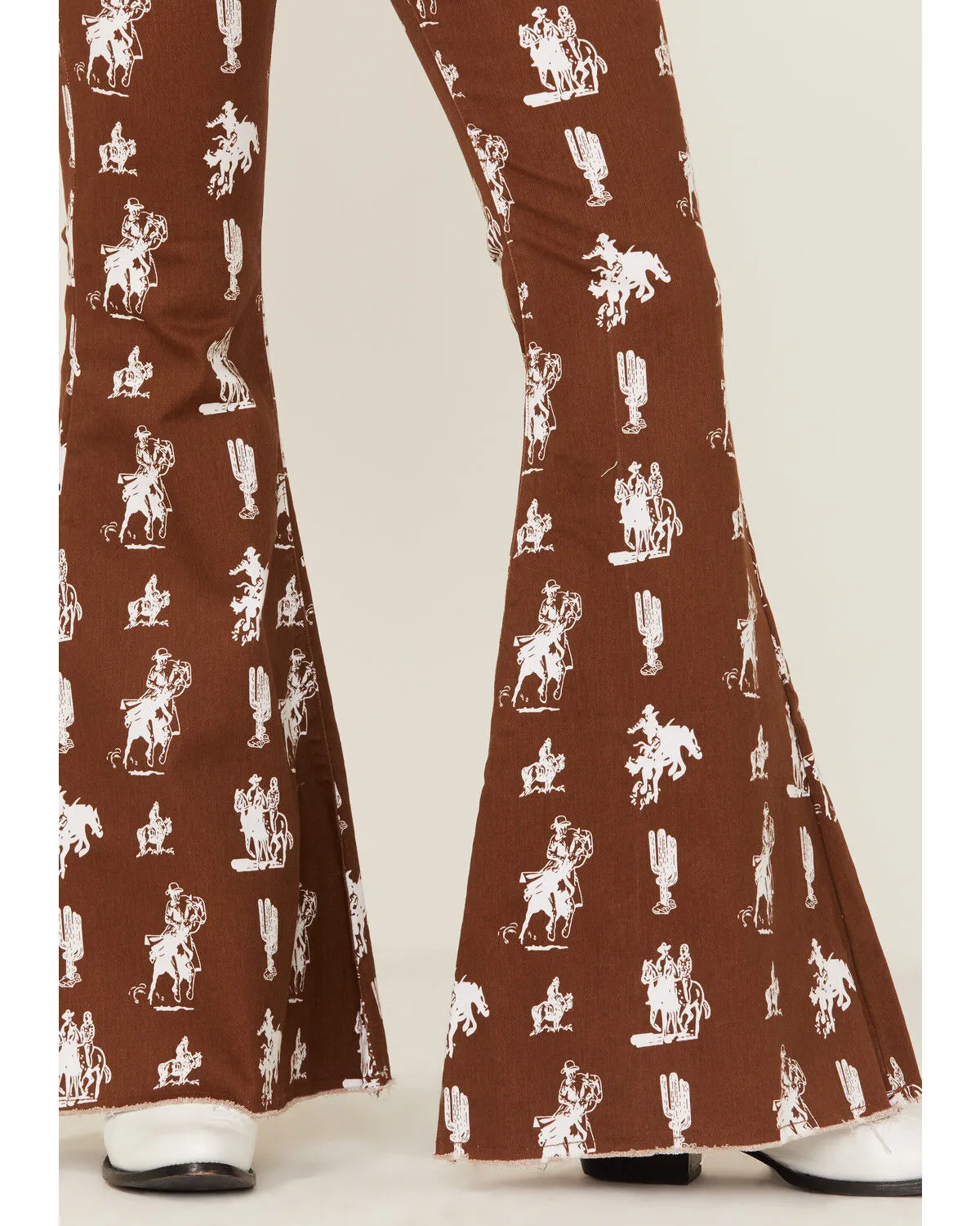 Product Name:  Ranch Dress'n Women's Buckaroo Print Super Flare Jeans