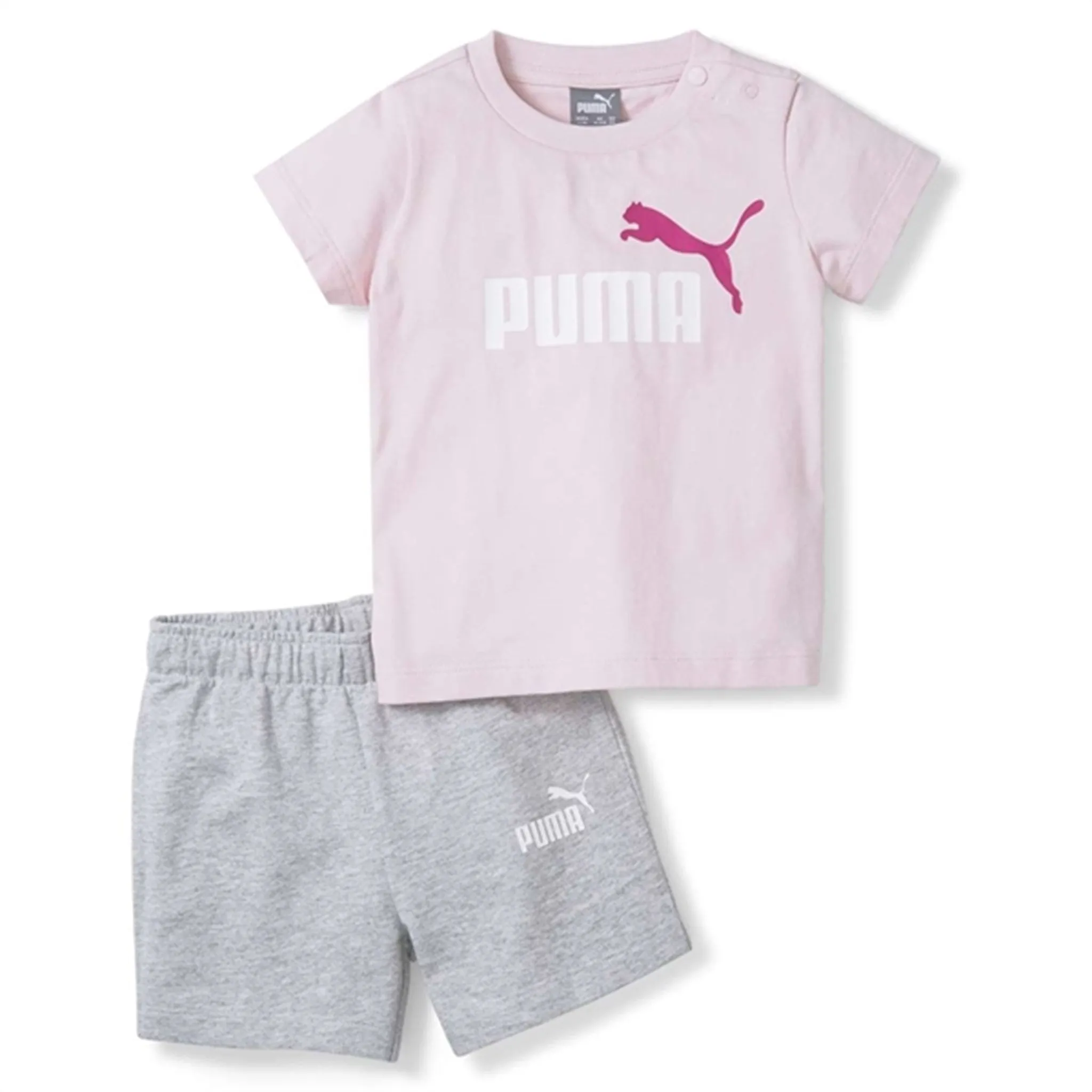 Puma Minicats Tee & Shorts set Pink