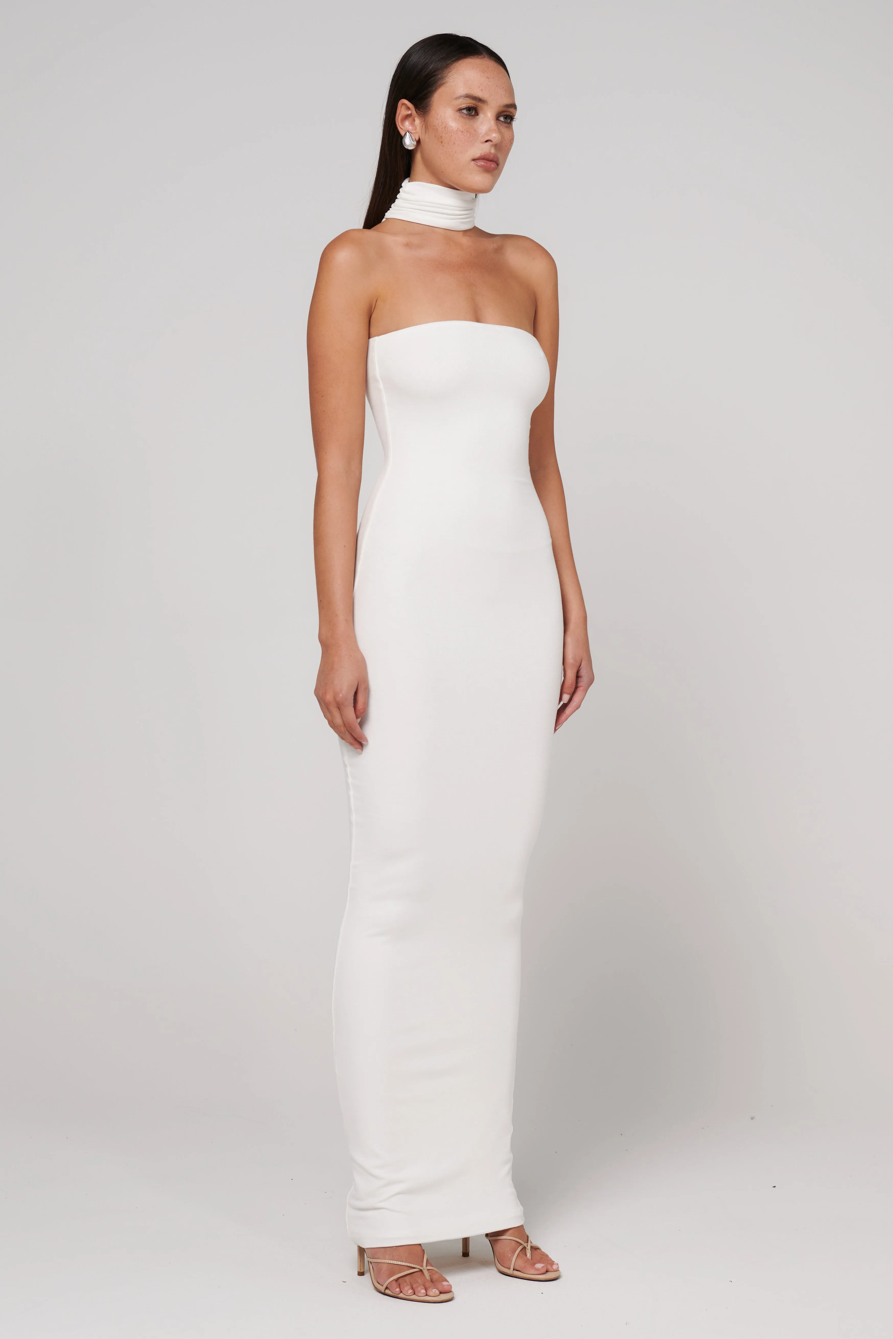 Raine Midi Dress - White