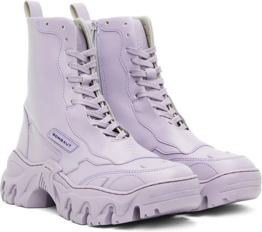 Rombaut Purple Boccaccio II Apple Leather Sneaker Boots