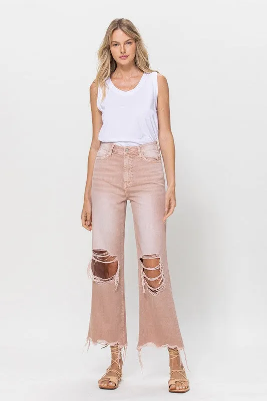 Rosey Cheeks 90s Vintage Crop Flare Jeans ~ SAMPLE SALE