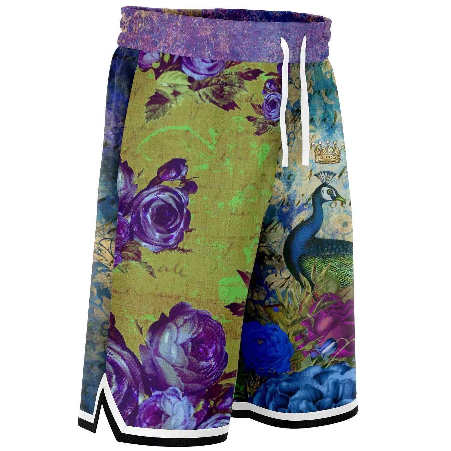 Royal Peacock Unisex Basketball Shorts