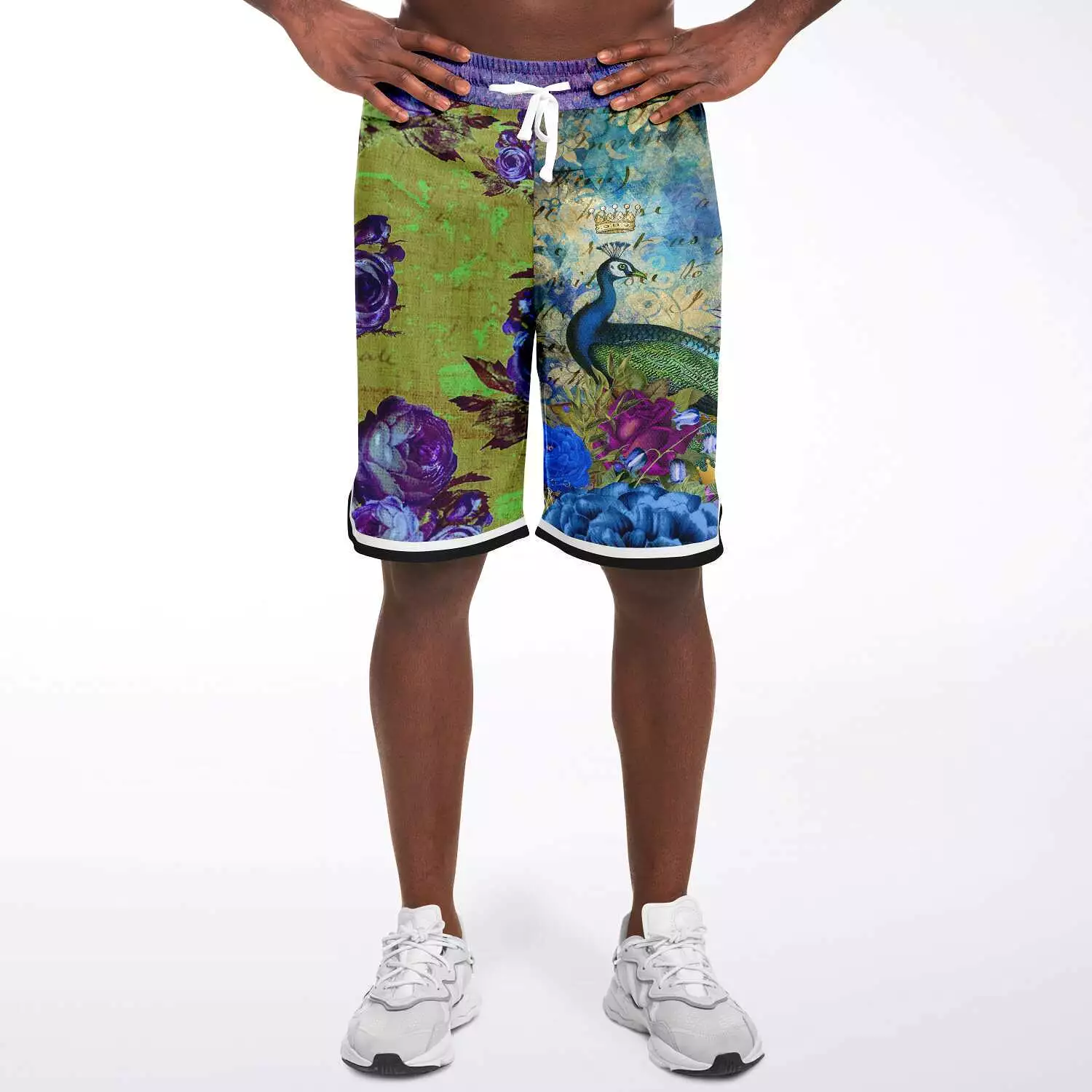 Royal Peacock Unisex Basketball Shorts