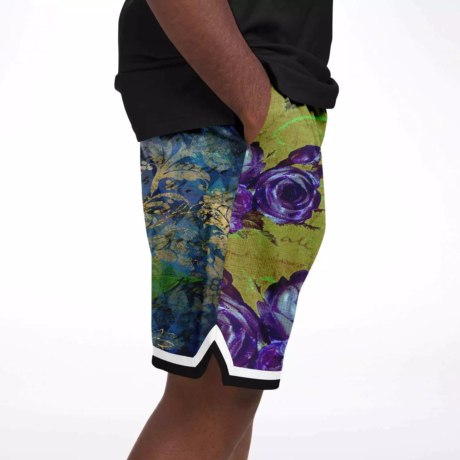 Royal Peacock Unisex Basketball Shorts