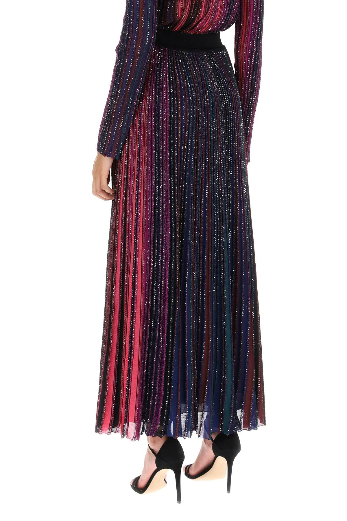 Sequined Knit Maxi Skirt