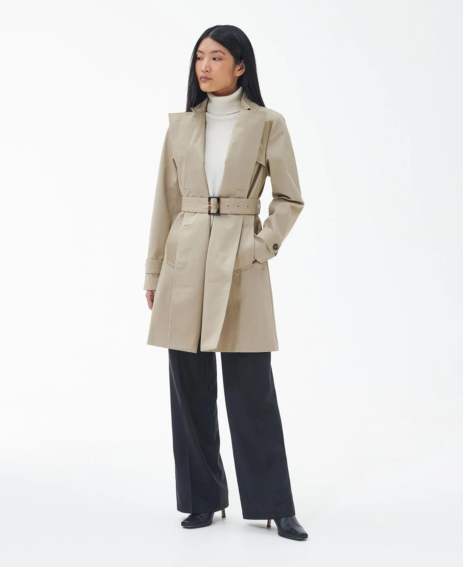  Short Greta Showerproof Trench Coat     