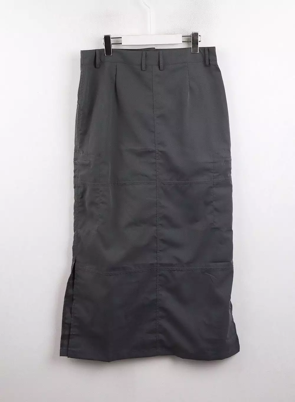 Solid Maxi Cargo Skirt CJ417