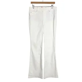 SPANX White Pull On Flare Jeans- Size L (Inseam 32.5”)