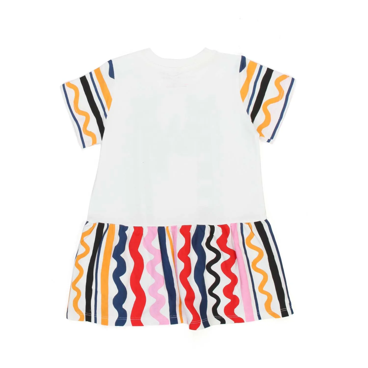 Stella Mccartney Zebra White And Multicolor Girl Dress