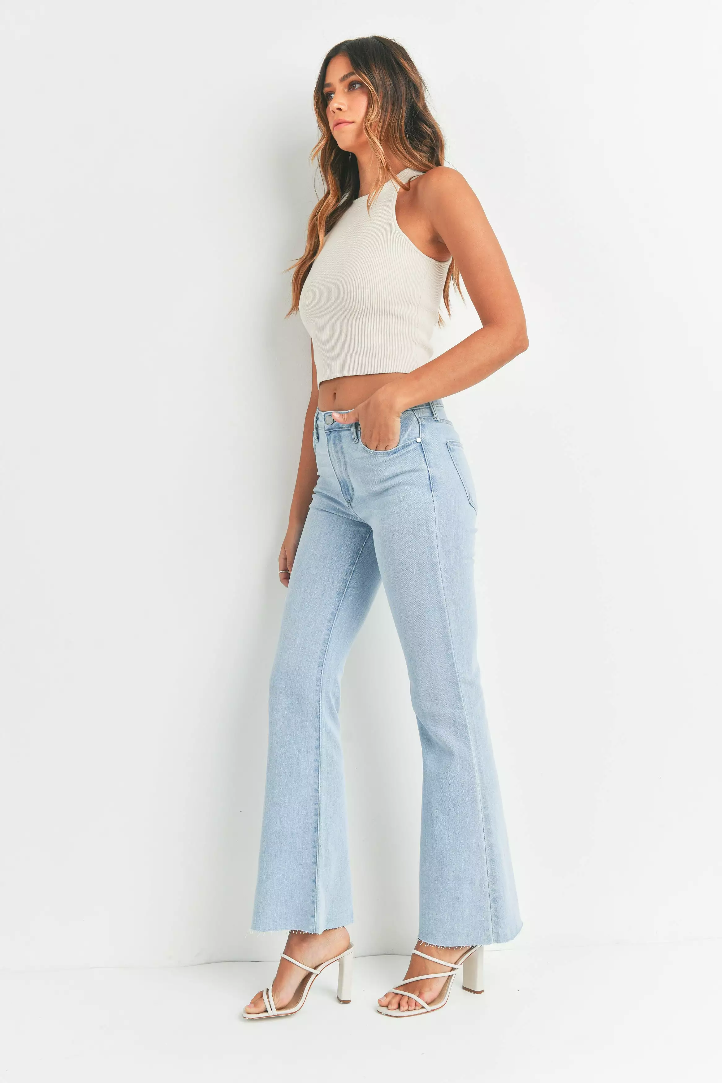 Sutton Flare Jeans Light