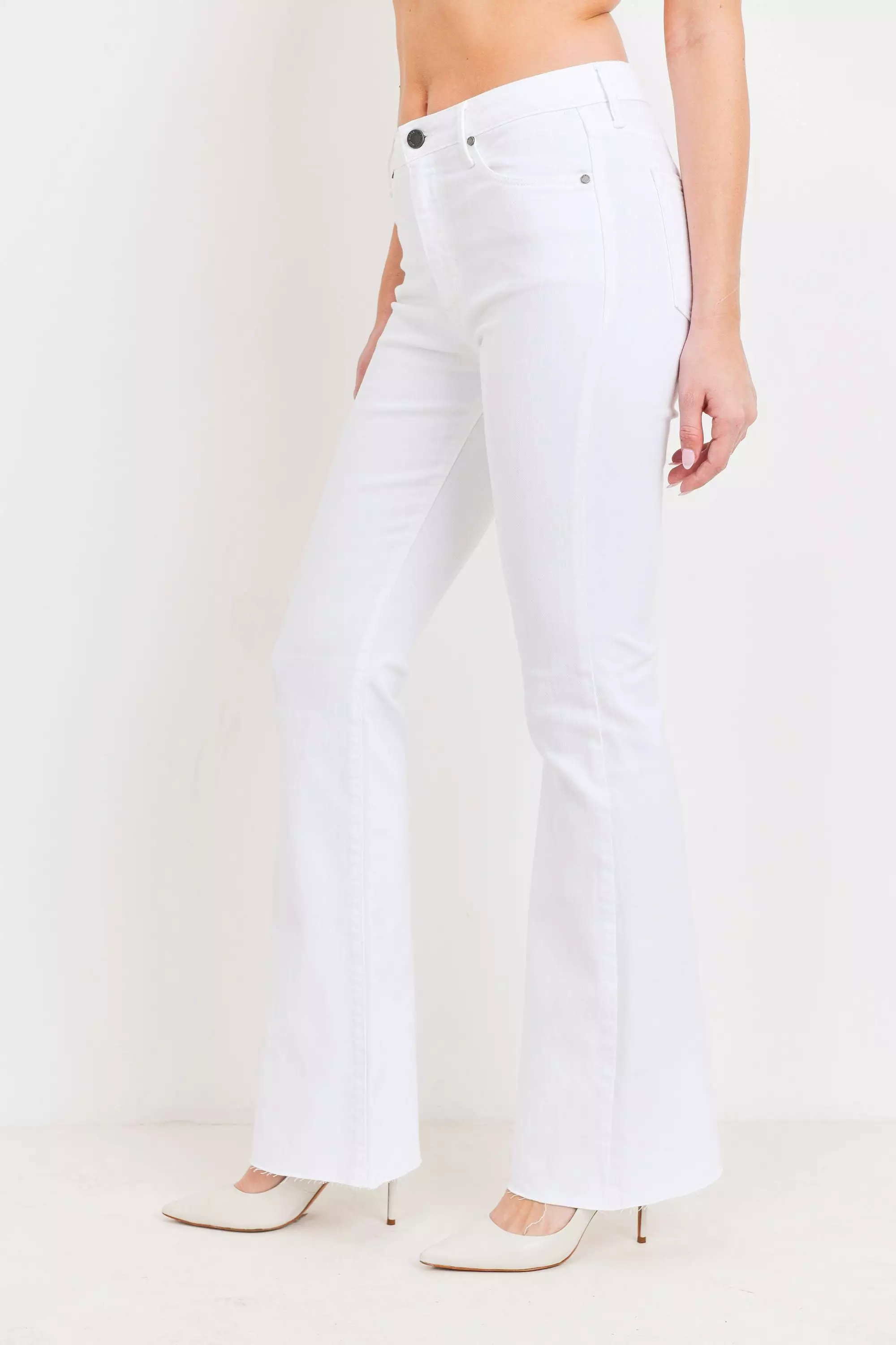 Sutton Flare Jeans White