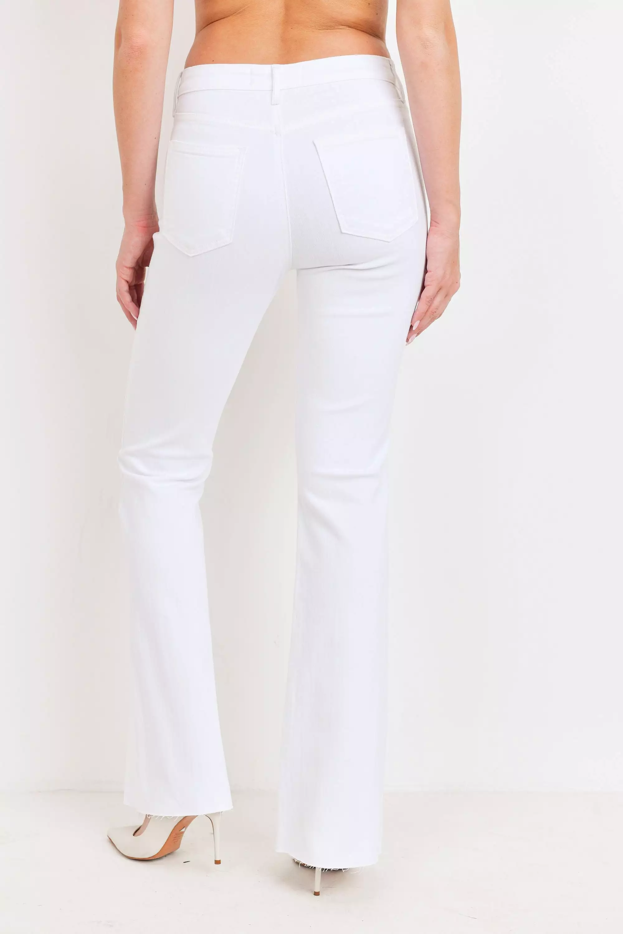 Sutton Flare Jeans White