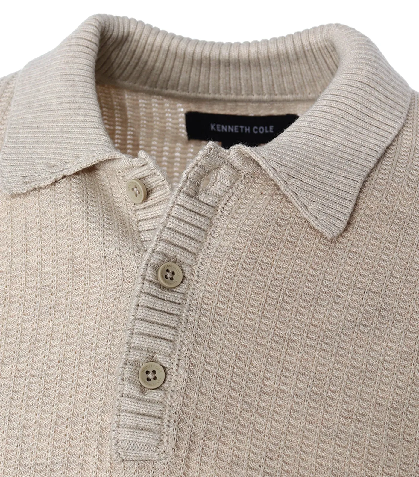 Sweater Polo Tan Mix