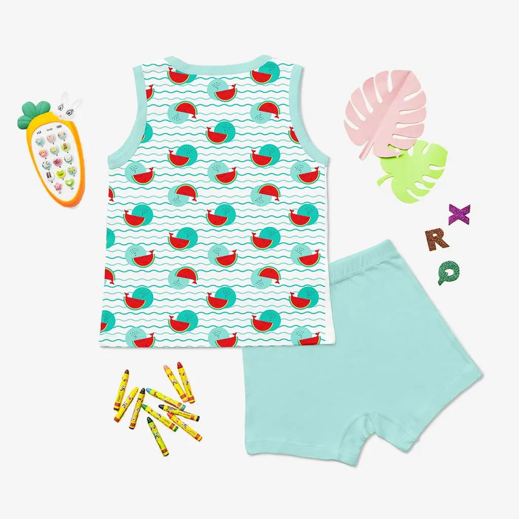 Top & Shorts Set - Whaler Melon