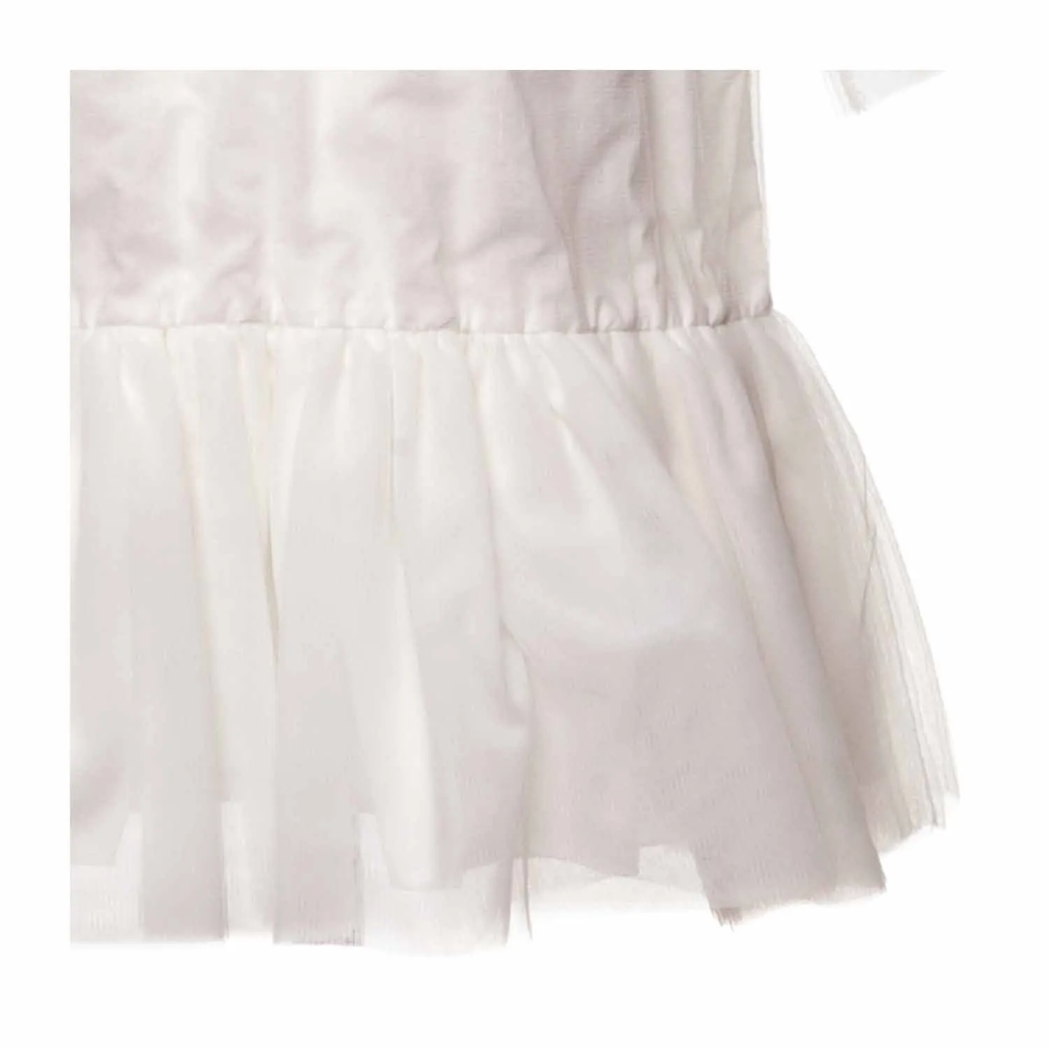 Touriste White Tulle Dress For Girl