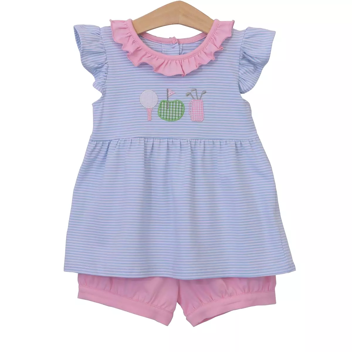 Trotter Street Kids - Golf Ruffle Bloomer Set