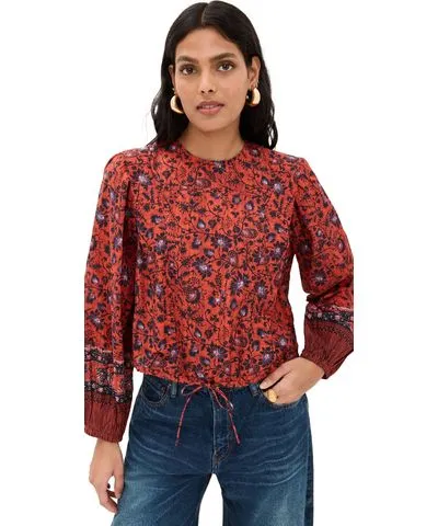 Ulla Johnson Prisha Blouse Poppy 8