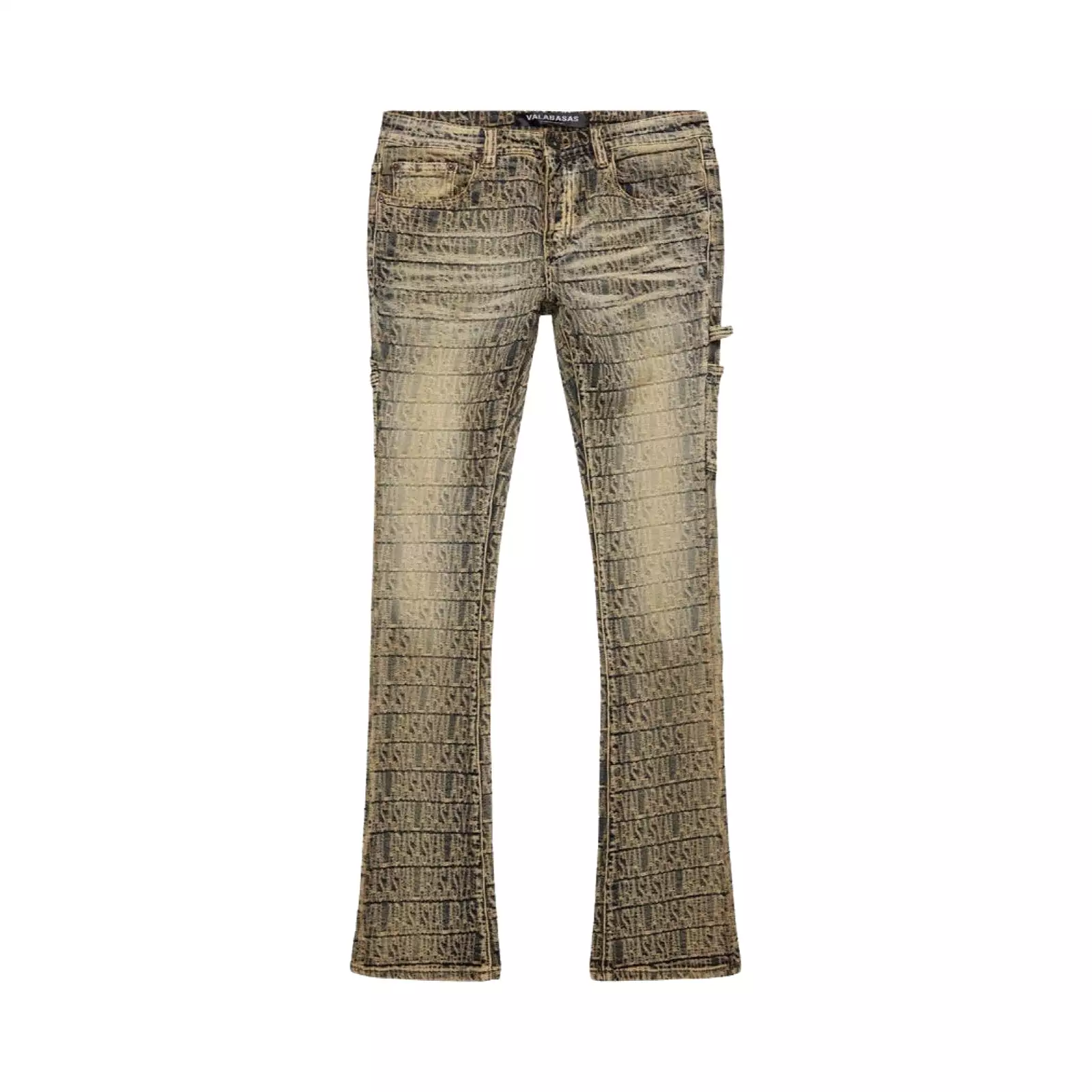 Valabasas “Imprint” Vintage Stacked Flare Jeans