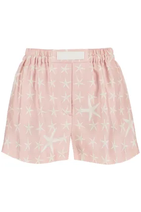 Versace silk Starfish Shorts Set   Pink