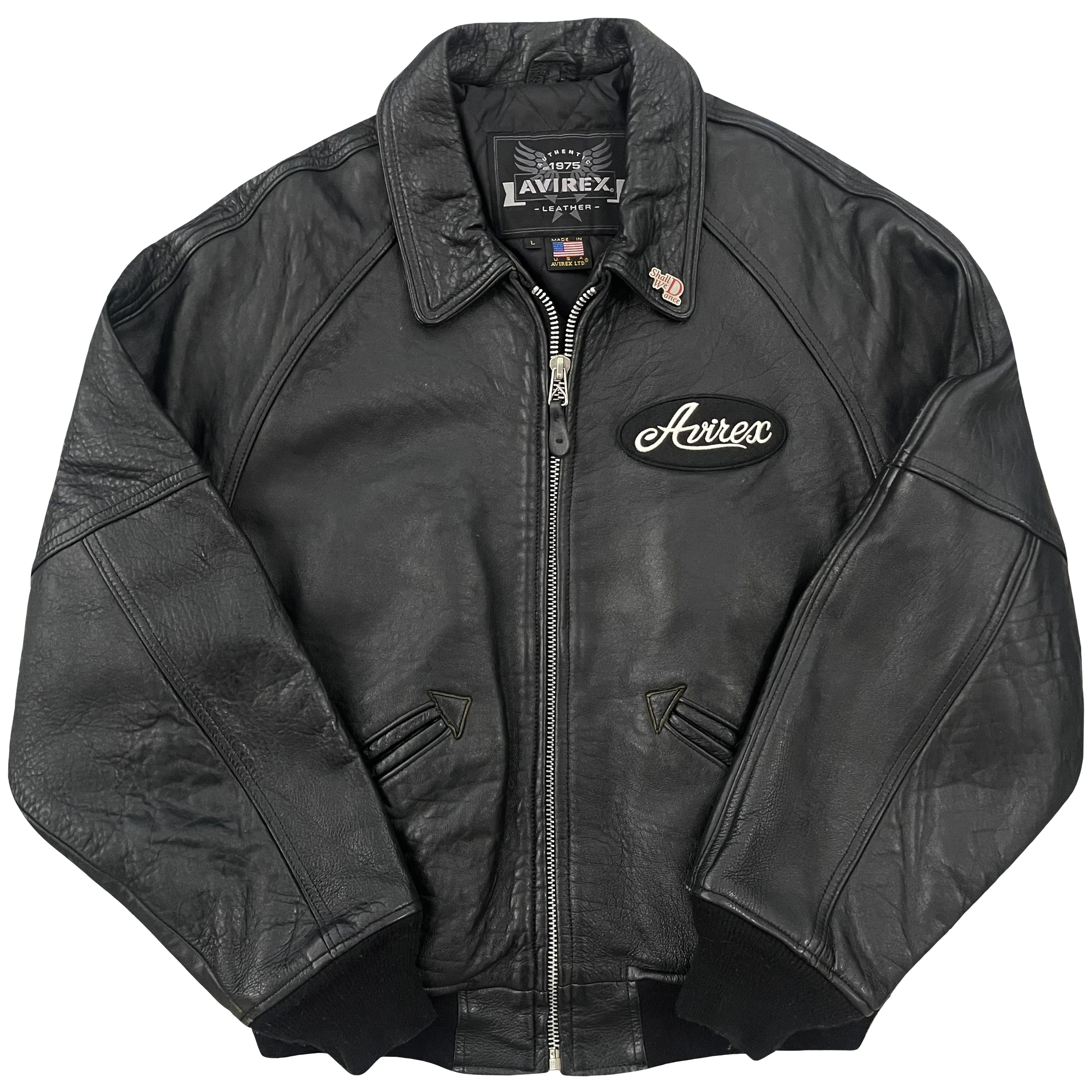 Vintage Avirex Leather Varsity Jacket